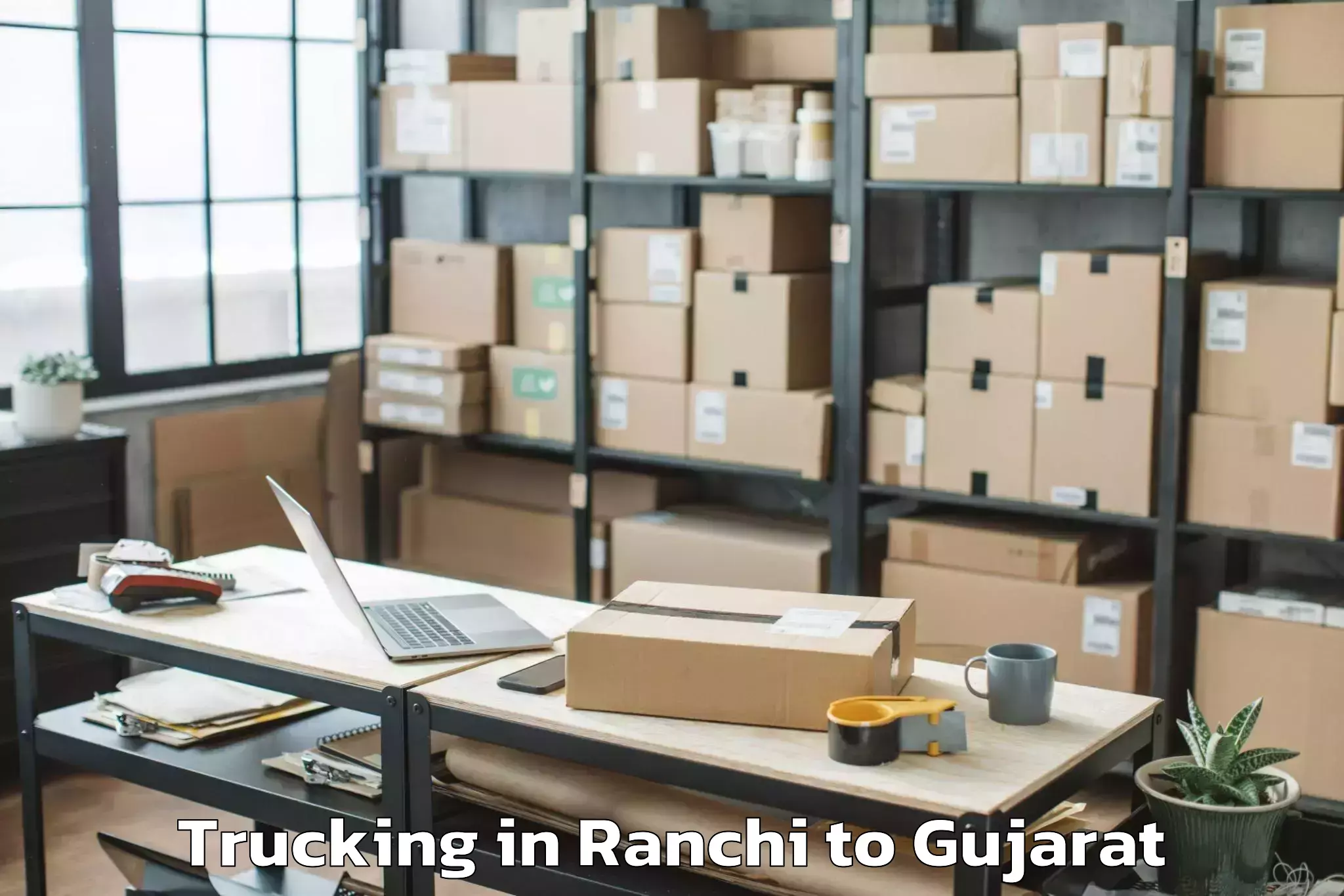 Ranchi to Khedbrahma Trucking Booking